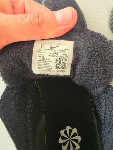 Nike  Air Max Scorpion Flyknit Triple Black uk 12