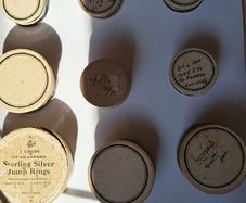 Lot of Antique Watch Parts in Containers