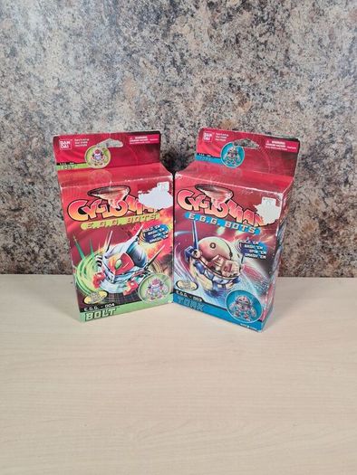 Bandai Cyclonians Egg Bots 003 Tork 004 Bolt  Action Figures Vintage 2001