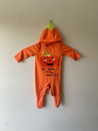 Pumkin costume with hat (0-3 months)