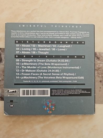 Propaganda CD - Wishful Thinking (Is Disturbances Of Five Songs)