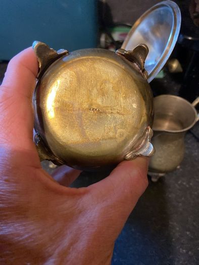 EPNS (brass) tea set.