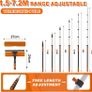 7.2m Telescopic Window Cleaner, Professional Window Cleaning Equipment with Extendable Window Cleaning Pole and 25cm Window Squeegee, Long Reach Window Cleaner Tool for Outdoor/Indoor Use Image 4