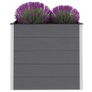 Garden Raised Bed WPC 100x50x91 cm Grey Image 3