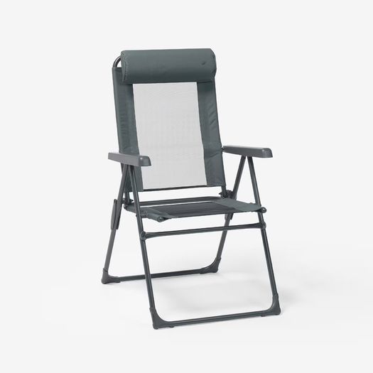 Comfortable, folding, reclining camping chair