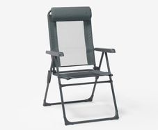 Comfortable, folding, reclining camping chair