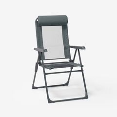 Comfortable, folding, reclining camping chair