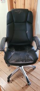 FREE Black Faux Leather Office / Desk Chair