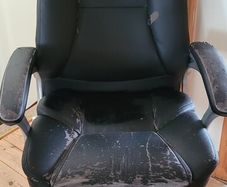 FREE Black Faux Leather Office / Desk Chair