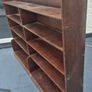 Bookcase Long slim former Ecclesiastical Vintage wooden 6ft long bookcase Image 3