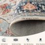 Rugs Living Room 90x150 cm Washable Rug Beige/Blue/Orange Living Room Rug, Rugs for Bedroom, Vintage, Boho, Oriental, Lounge, Dining Room, Home Office, Low Pile, Non Slip, OEKO, Print Image 2
