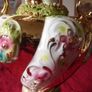 Vintage Italian Luxury Centerpiece Art Deco Lavishly Decorated Two Handled And Footed Vase And Bowl With Lid Made In Italy Image 6