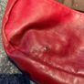 JAS M.B Designer Vintage Red Leather Messenger Handbag! Image 6
