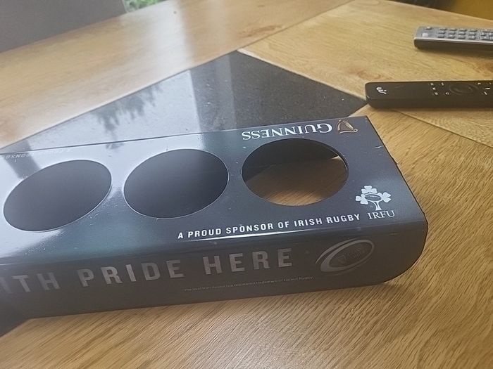 guinness rugby pint holder