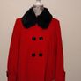 Cashmere Wool Red Occasion coat Jacket Image 6