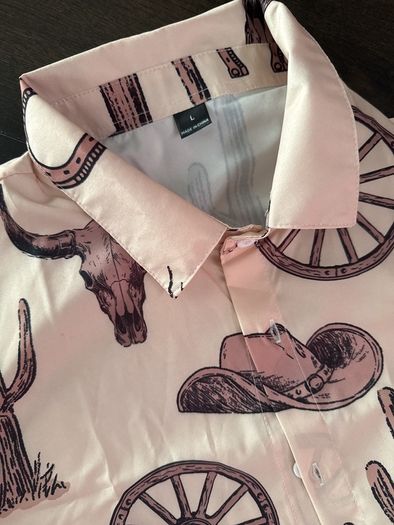 2 x Shein men's cowboy shirts - orig cost around 12e each