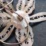Vintage Silver art deco filigree brooch Image 3