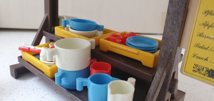 Vintage 1974 Playmobil Market Stall Set