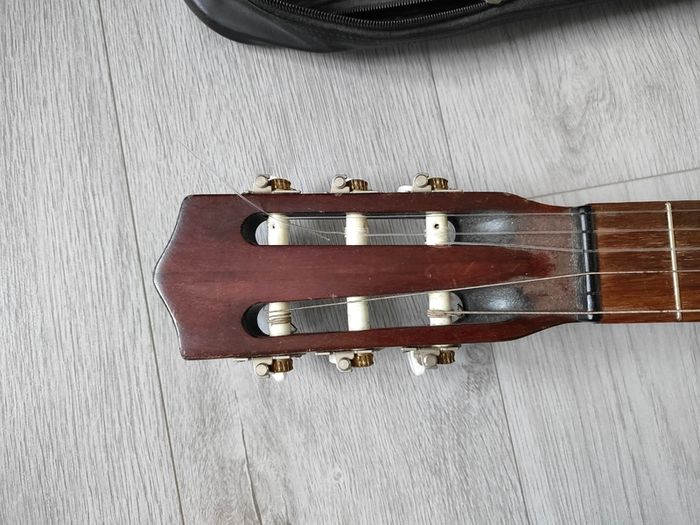 Vintage 1960s Rosetti The Schaller Scholar No.007 Classical Acoustic Guitar + leather Bag
