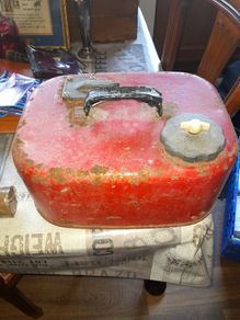 Old Steel Petrol Tank commonly used for Outboard Boat Motors in the 70s and 80s Postage Available or Collection on all my items