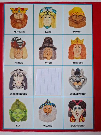 Halloween Hand Held Masks (Laminated)