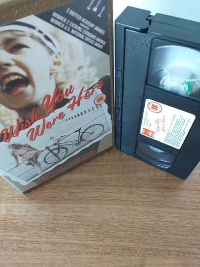 Wish You Were Here Vintage Video Cassette Tape, Retro