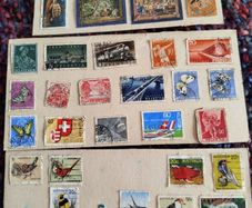 Vintage International Stamp Collection - Malta, Switzerland & Australia