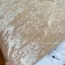 Pair of large gold, crushed velvet effect curtains Image 3