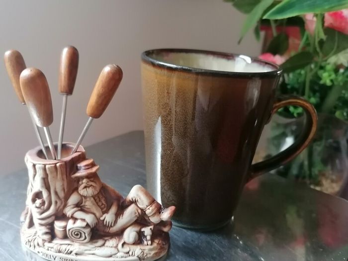 Jolly Swagman Pottery Cocktail Fork Holder