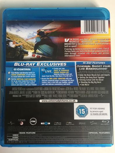 Fast & Furious (4) [2009] Paul Walker, Vin Diesel, Michelle Rodriguez & Jordana Brewster [Blu-ray Movie]