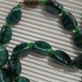 Vintage Green Glass Necklace Image 3