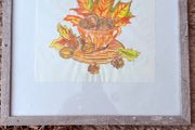 Watercolour - Autumn in a mug (paint 19,5/22cm frame 33/33cm)