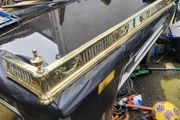 19th Cent brass fender
