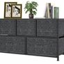Chest of Drawers, Fabric Storage Drawers easy to Install, Dresser with Wood Top and Large Storage Space (MULTIPLE COLOURS) Image 2