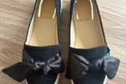 Brand new Espadrilles shoes black with bow