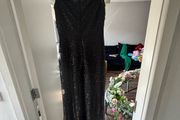 Black sequin debs dress