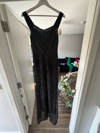 Black sequin debs dress