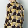 Zara Yellow and Brown Geometric Print Shirt and Trousers Co Ord Image 5