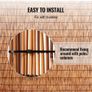 Natural Reed Fencing, 5.5 ft x 16.4 ft, Reed Screen Curtain Balcony Reed Fence Roll for Outdoor Backyard Patio Image 4