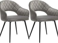 main image for ad Set of 2 Velvet Dining Chairs Modern Kitchen Chairs - Free Delivery Nationwide