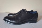 Men's black leather dubarry shoes