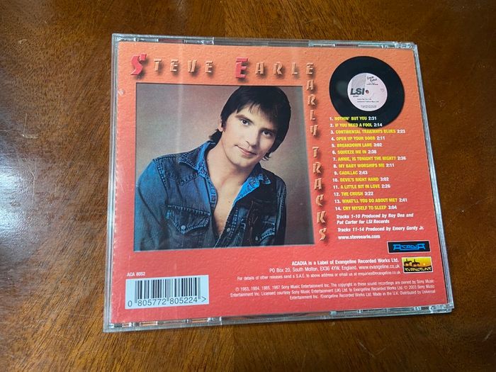 Steve Earl Early Tracks CD