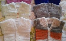 Handmade premature baby cardigans 2-3 lb and 3-5lb