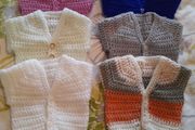 Handmade premature baby cardigans