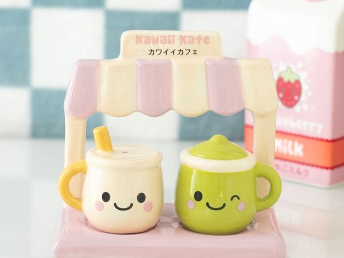 Kawaii Latte Salt and Pepper Shakers