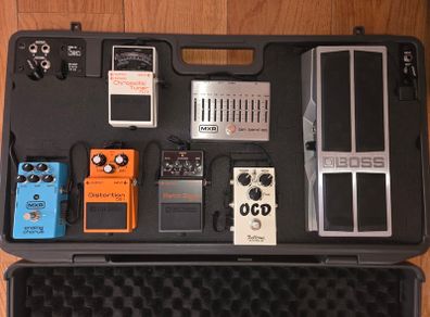 Boss Bcb-90x Pedalboard + 7 Pedals (tu-3, Ocd, Mxr, Ds-1, Mt-2)