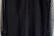 Next Black dress with Sheer detailed Sleeves
