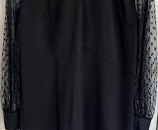 Next Black dress with Sheer detailed Sleeves