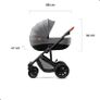 baby pram 3 in one (travel system) carseat and bassinet Image 3