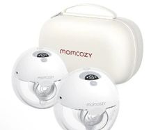 Unopened Momcozy DOUBLE M5 Grey Wearable Electric Breast Pump.